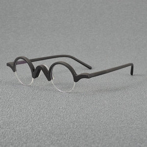 Hand Made Acetate Glasses for Men Women's Half Rim Spectacles Optical Lenses for Woman Bright Dynamic Color Prescription Eyewear