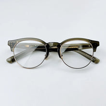 Load image into Gallery viewer, Hand-made vintage acetate eyeglasses frame  simple designer brand man women glasses frame Reading optical ellipse eyewear
