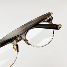 Load image into Gallery viewer, Hand-made vintage acetate eyeglasses frame  simple designer brand man women glasses frame Reading optical ellipse eyewear