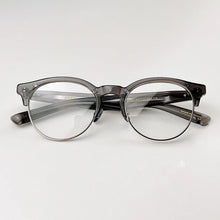 Load image into Gallery viewer, Hand-made vintage acetate eyeglasses frame  simple designer brand man women glasses frame Reading optical ellipse eyewear