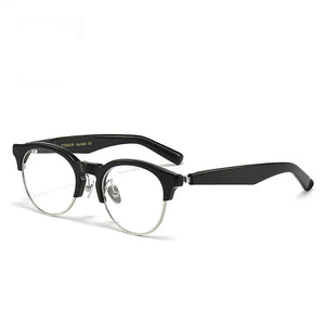 Handmade Acetate Round Eyeglasses Frame Men Optical Prescription Glasses Frames Women Myopia Spectacle Eyewear Japanese Designer