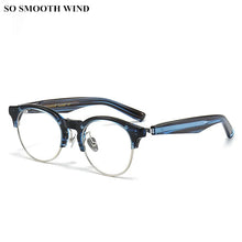 Load image into Gallery viewer, Handmade Acetate Round Eyeglasses Frame Men Optical Prescription Glasses Frames Women Myopia Spectacle Eyewear Japanese Designer