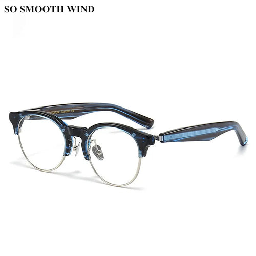 Handmade Acetate Round Eyeglasses Frame Men Optical Prescription Glasses Frames Women Myopia Spectacle Eyewear Japanese Designer