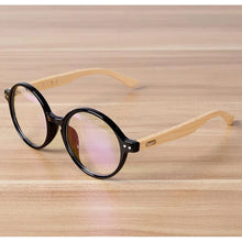 Load image into Gallery viewer, Handmade Bamboo Vintage Clear Lens Round Glasses Frame Women Men Retro Myopia Eyewear Wooden Spectacle Eyeglasses Goggles B2