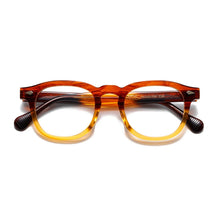 Carica l&#39;immagine nel visualizzatore di Gallery, Occhiali da vista in acetato giapponese fatti a mano per miopia ottica montatura per occhiali da vista ovali retrò da donna