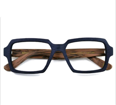 Handmade Men Square Eyeglass Frame Vintage Imitation Wood Eyewear Retro Women Acetate Glasses Myopia Optical Spectacles