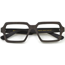 Load image into Gallery viewer, Handmade Men Square Eyeglass Frame Vintage Imitation Wood Eyewear Retro Women Acetate Glasses Myopia Optical Spectacles