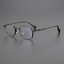 Carica l&#39;immagine nel visualizzatore di Gallery, Handmade Pure Titanium Eyeglasses Frames Men Fashion Prescription   Designer Brand Glasses Women Gold Eyewear