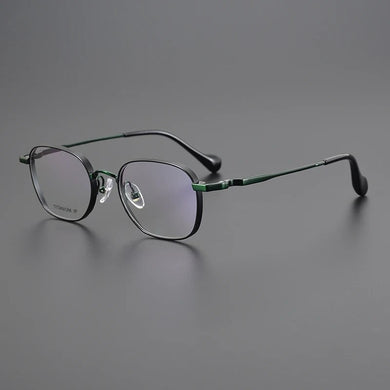 Handmade Pure Titanium Eyeglasses Frames Men Fashion Prescription   Designer Brand Glasses Women Gold Eyewear