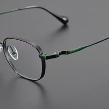 Carica l&#39;immagine nel visualizzatore di Gallery, Handmade Pure Titanium Eyeglasses Frames Men Fashion Prescription   Designer Brand Glasses Women Gold Eyewear
