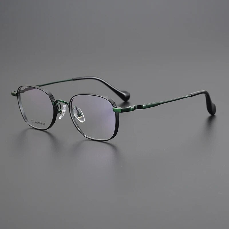 Handmade Pure Titanium Eyeglasses Frames Men Fashion Prescription   Designer Brand Glasses Women Gold Eyewear