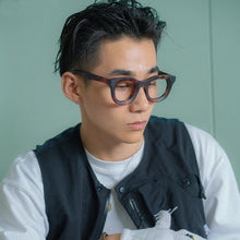 Load image into Gallery viewer, Handmade Retro Square Optical Glasses Frame for Men Women Super Thick Myopia Prescription Eyeglasses Full Rim Acetate Eyewear