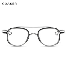 Carica l&#39;immagine nel visualizzatore di Gallery, Handmade Round Design Vintage Eyeglasses Men Great Quality Titanium Glasses Frame Women Optical Prescription Myopia Eyewear