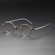 Carica l&#39;immagine nel visualizzatore di Gallery, Handmade Round Design Vintage Eyeglasses Men Great Quality Titanium Glasses Frame Women Optical Prescription Myopia Eyewear