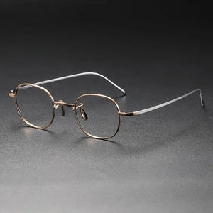 Handmade Round Design Vintage Eyeglasses Men Great Quality Titanium Glasses Frame Women Optical Prescription Myopia Eyewear