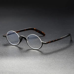 Handmade Round Design Vintage Eyeglasses Men Great Quality Titanium Glasses Frame Women Optical Prescription Myopia Eyewear
