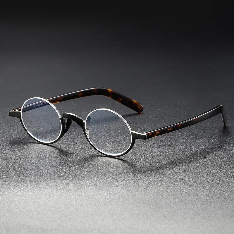 Handmade Round Design Vintage Eyeglasses Men Great Quality Titanium Glasses Frame Women Optical Prescription Myopia Eyewear