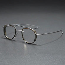 Carica l&#39;immagine nel visualizzatore di Gallery, Handmade Round Design Vintage Eyeglasses Men Great Quality Titanium Glasses Frame Women Optical Prescription Myopia Eyewear