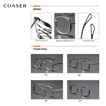 Carica l&#39;immagine nel visualizzatore di Gallery, Handmade Round Design Vintage Eyeglasses Men Great Quality Titanium Glasses Frame Women Optical Prescription Myopia Eyewear