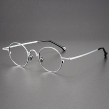Load image into Gallery viewer, Handmade Round Titanium Glasses Frame for Men High-Grade Eyewear Women Metal Optical Prescription Glasses
