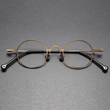 Load image into Gallery viewer, Handmade Round Titanium Glasses Frame for Men High-Grade Eyewear Women Metal Optical Prescription Glasses