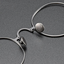 Load image into Gallery viewer, Handmade Round Titanium Glasses Frame for Men High-Grade Eyewear Women Metal Optical Prescription Glasses