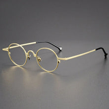 Load image into Gallery viewer, Handmade Round Titanium Glasses Frame for Men High-Grade Eyewear Women Metal Optical Prescription Glasses