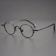 Load image into Gallery viewer, Handmade Round Titanium Glasses Frame for Men High-Grade Eyewear Women Metal Optical Prescription Glasses