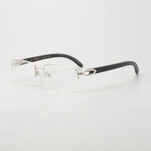 Load image into Gallery viewer, Handmadehigh-end half frame ox horn glasses frame men&#39;s and women&#39;s business big face ultra light spring leg with myopia glass