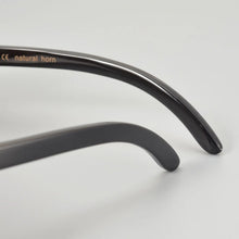 Load image into Gallery viewer, Handmadehigh-end half frame ox horn glasses frame men&#39;s and women&#39;s business big face ultra light spring leg with myopia glass