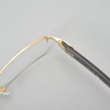 Load image into Gallery viewer, Handmadehigh-end half frame ox horn glasses frame men&#39;s and women&#39;s business big face ultra light spring leg with myopia glass