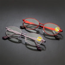 Load image into Gallery viewer, seemfly Metal Reading Glasses Women Anti Blue Light Computer Reading Eyeglasses For Men Reader Protection Eyewear +1.0 +1.5 +2.0