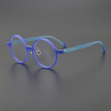 Load image into Gallery viewer, Acetate Glasses frame Women Round Mixed Color Men Retro Optical Prescription Eyewear Lady Myopia Reading Eyewear