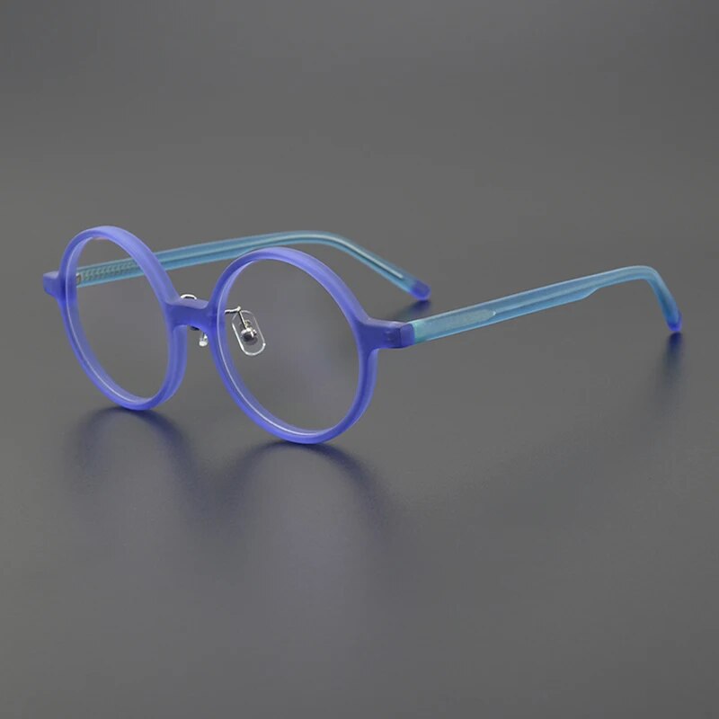 Acetate Glasses frame Women Round Mixed Color Men Retro Optical Prescription Eyewear Lady Myopia Reading Eyewear