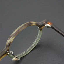 Load image into Gallery viewer, Acetate Glasses frame Women Round Mixed Color Men Retro Optical Prescription Eyewear Lady Myopia Reading Eyewear