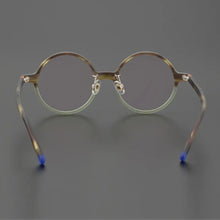 Load image into Gallery viewer, Acetate Glasses frame Women Round Mixed Color Men Retro Optical Prescription Eyewear Lady Myopia Reading Eyewear