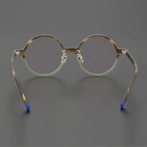 Acetate Glasses frame Women Round Mixed Color Men Retro Optical Prescription Eyewear Lady Myopia Reading Eyewear
