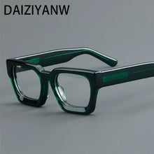 Load image into Gallery viewer, Acetate Optical Spectacle Frame Women Square Glasses Frame Men Wide Leg Glasses Frame
