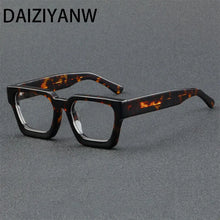 Load image into Gallery viewer, Acetate Optical Spectacle Frame Women Square Glasses Frame Men Wide Leg Glasses Frame