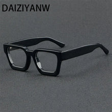 Load image into Gallery viewer, Acetate Optical Spectacle Frame Women Square Glasses Frame Men Wide Leg Glasses Frame