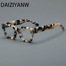 Load image into Gallery viewer, Acetate Optical Spectacle Frame Women Square Glasses Frame Men Wide Leg Glasses Frame
