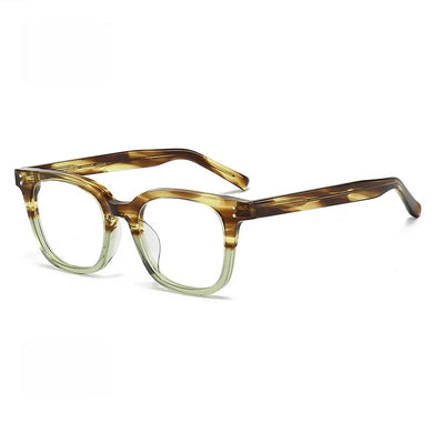 Acetate Square Eyeglasses Frame for Men Women Vintage Optical Glasses Frames Gradient Prescription Eyewear