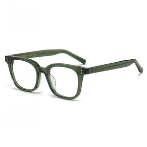 Acetate Square Eyeglasses Frame for Men Women Vintage Optical Glasses Frames Gradient Prescription Eyewear