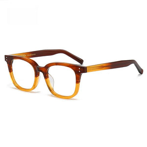 Acetate Square Eyeglasses Frame for Men Women Vintage Optical Glasses Frames Gradient Prescription Eyewear