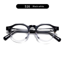 Load image into Gallery viewer, Brand Designer Acetate Glasses Frame Men Clear Lens Retro Round Eyeglasses Women Myopia Prescription Eyewear TVR516