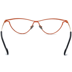High Quality Color Titanium Eyeglasses Frame Men Women  Flat Light Mirror Cat's Eye Retro Optical Prescription Glasses