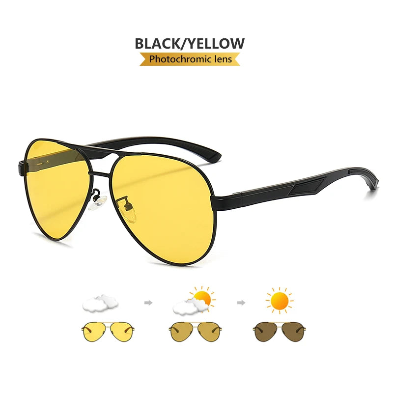 Day Night Vision Glasses For Driving Pilot Sunglasses Polarized Men Women Anti-Glare Goggles gafas de sol hombre