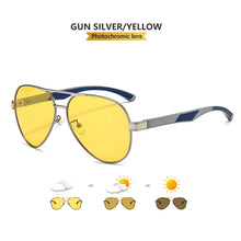 Carica l&#39;immagine nel visualizzatore di Gallery, Day Night Vision Glasses For Driving Pilot Sunglasses Polarized Men Women Anti-Glare Goggles gafas de sol hombre