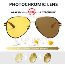 Carica l&#39;immagine nel visualizzatore di Gallery, Day Night Vision Glasses For Driving Pilot Sunglasses Polarized Men Women Anti-Glare Goggles gafas de sol hombre