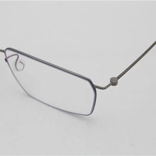 Load image into Gallery viewer, Eyewear Denmark Style Pure Titanium Myopia Square Glasses Frame Men Screwless Eyeglasses Ultralight Optical Lenses